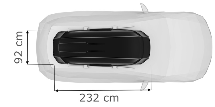 Thule roof box height best sale